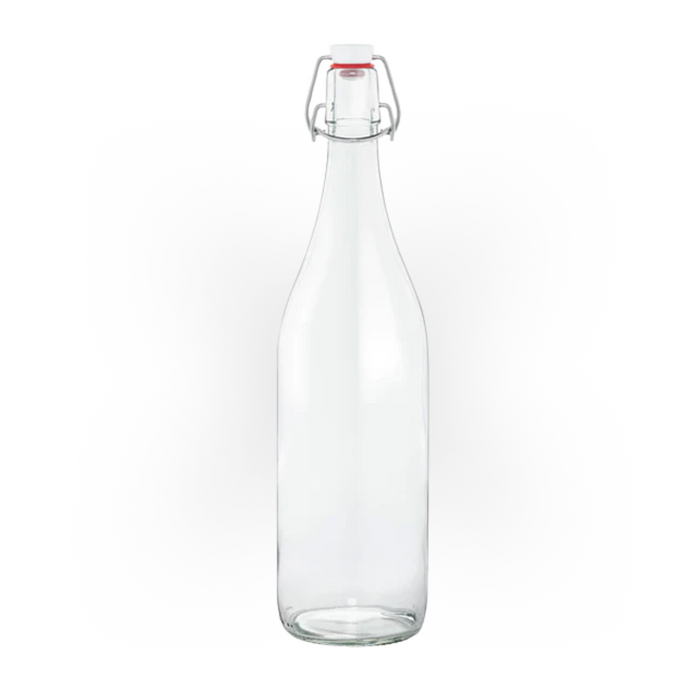 Patent flaske i glas 1 L | Glasflaske med patentlåg 1000 ML